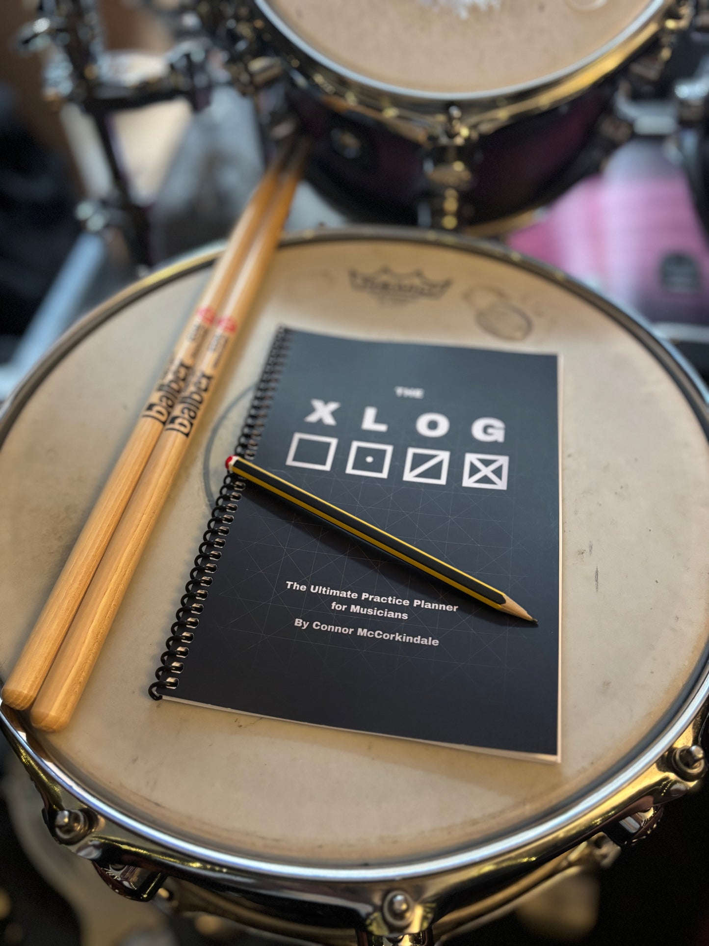 The XLOG - A5 Coil Bound Practice Planner For Musicians