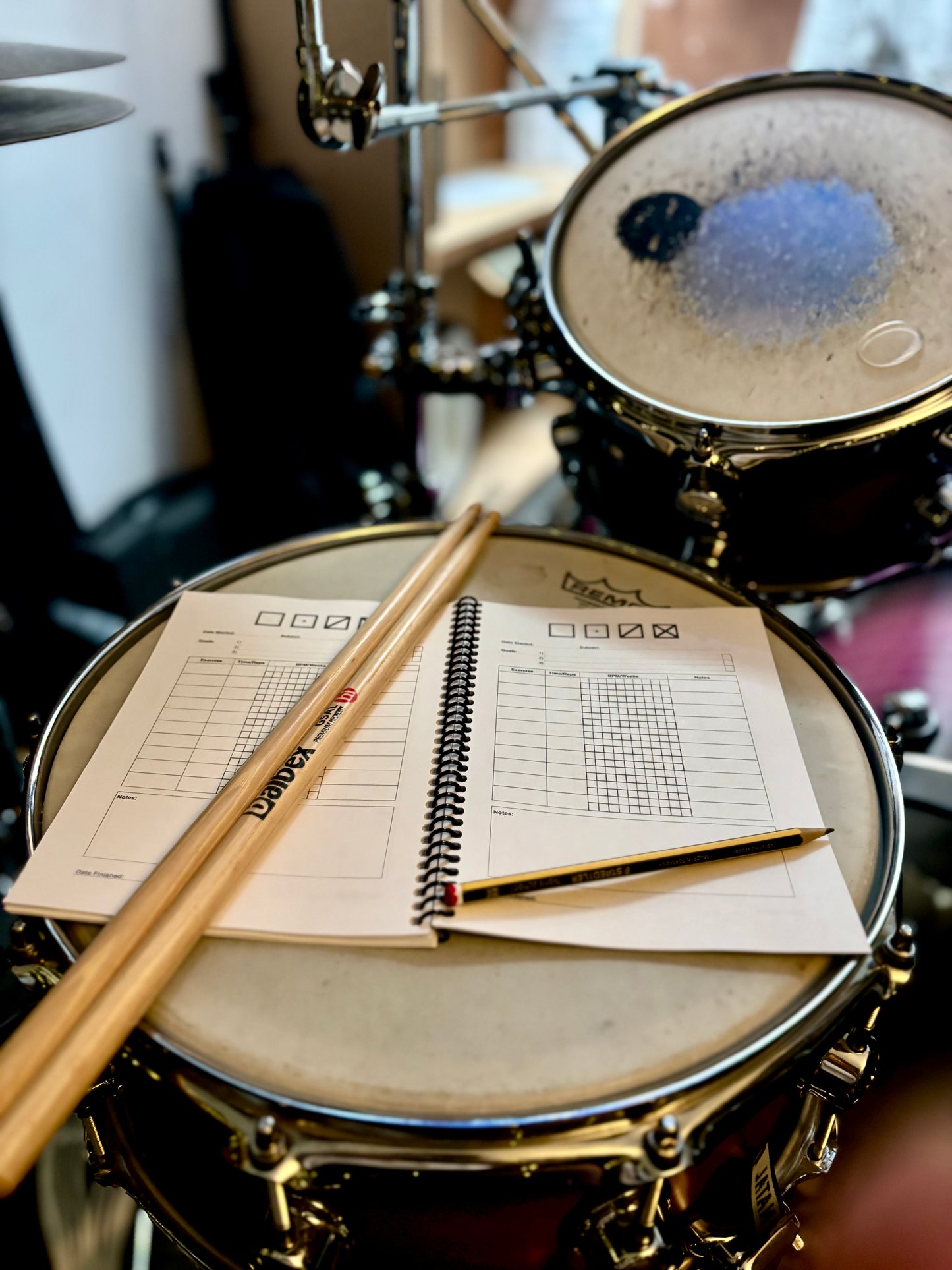 The XLOG - A5 Coil Bound Practice Planner For Musicians