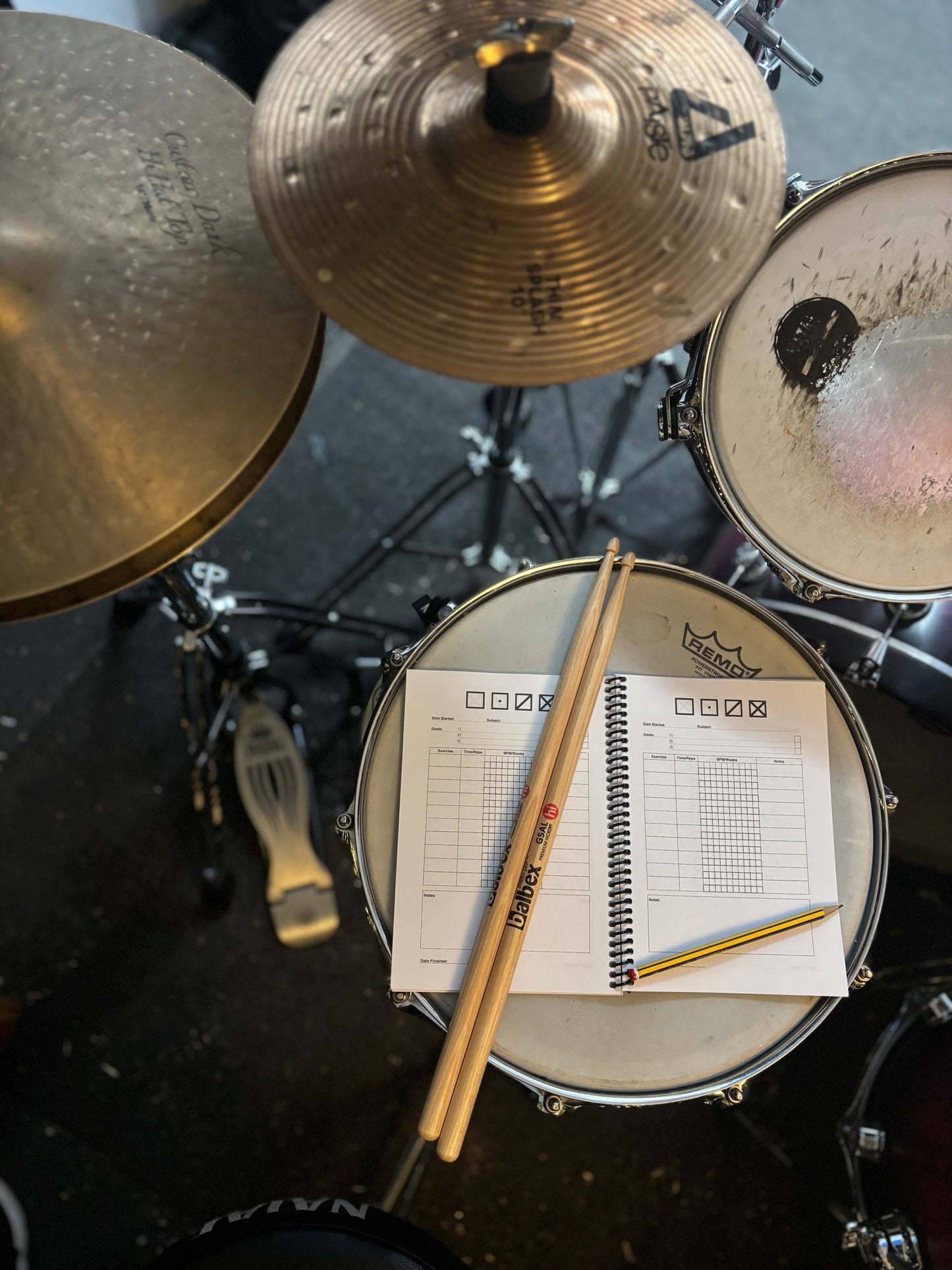 The XLOG - A5 Coil Bound Practice Planner For Musicians